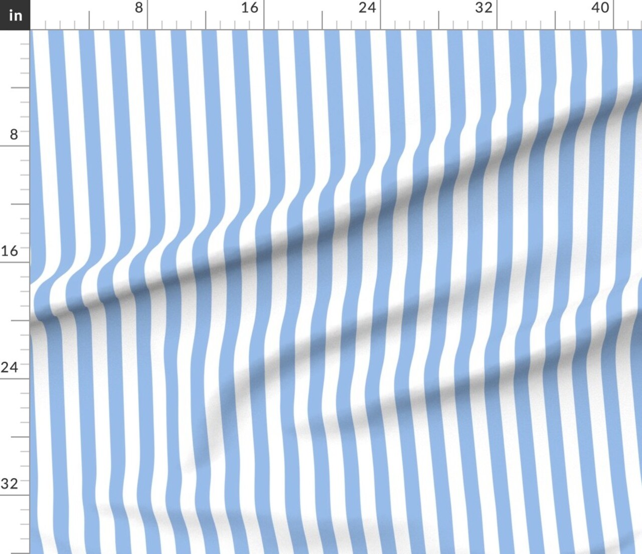 Stripe Deep Blueberry Stripes Blue White Nautical Vertical Swedish Custom Printed Fabric by Spoonflower Various Fabrics by the Yard or Fat Quarter